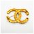 Spilla Chanel placcata oro con logo Coco e motivo lava D'oro - vista 5