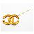 Spilla Chanel placcata oro con logo Coco e motivo lava D'oro - vista 6