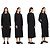 Henrik Vibskov Schwarzes asymmetrisches Wickelkleid - Ansicht 2