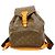 Mochila Louis Vuitton Monogram Montsouris GM Castaño