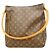 Borsa a tracolla Louis Vuitton Monogram Looping GM Marrone