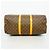 Keepall Borsa Boston Louis Vuitton Marrone - vista 3