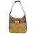 Borsa a tracolla Louis Vuitton Monogram Reverse Hobod Fine PM Marrone