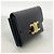 Céline Portafoglio tri-fold in pelle Celine Triomphe Nero - vista 2