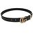 Gucci Torsion Double G Leder-Standardgürtel Schwarz - Ansicht 3