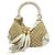 Gucci GG Canvas Bamboo Handbag Brown