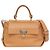 Borsa a tracolla Salvatore Ferragamo Gancini Medium Sophia Marrone chiaro