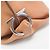 Borsa a tracolla Salvatore Ferragamo Gancini Medium Sophia Marrone chiaro - vista 6