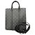 Louis Vuitton Monogram Eclipse Sac Plat Cross Handbag Nero