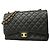 Borsa a tracolla Chanel Large Black Matelassé Nero