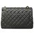Borsa a tracolla Chanel Large Black Matelassé Nero - vista 11