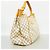 Borsa a tracolla Louis Vuitton Damier Azur Galliera GM Bianco - vista 2