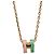 Hermès Collana con pendente Hermes Pop H Mini Rosa Verde