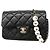 Borsa a tracolla Chanel Mini Matelassé con catena Nero