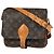 Borsa a tracolla Louis Vuitton Cartouchiere 22 Marrone Monogramma