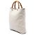Bamboo Borsa Shopper Gucci in vitello bianco con bambù - vista 2