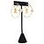Orecchini a cerchio doppio Chanel Gold CC placcati oro con perle Bianco - vista 3