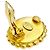 Orecchini a clip Chanel Gold CC placcati in oro e smalto D'oro - vista 4