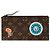 Pochette Félicie Pouch con Zip Louis Vuitton Brown Monogram World Tour Felicie Marrone