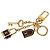 Louis Vuitton Portachiavi e charm per borsa Cadena in metallo dorato e smalto D'oro