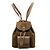 Bamboo Zaino Gucci in camoscio marrone con bambù Cachi