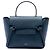 Belt Bag Céline Borsa cintura Celine Nano in pelle di vitello grana naturale blu Blu navy