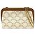 Céline Celine Triomphe Clutch mit Kette aus beschichtetem Canvas in Weiß