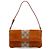 Borsa a tracolla Gucci Orange GG Canvas e camoscio Nailhead Arancione