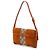 Borsa a tracolla Gucci Orange GG Canvas e camoscio Nailhead Arancione - vista 2