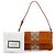 Borsa a tracolla Gucci Orange GG Canvas e camoscio Nailhead Arancione - vista 7