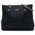 Prada Black Tessuto Chain Tote Schwarz