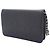 Portafoglio Chanel Black CC Embossed Lambskin Camellia Wallet On Chain Nero - vista 2