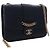 Chanel Black Large Quilted Sheepskin Front Chain Flap Nero - vista 11