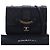 Chanel Black Large Quilted Sheepskin Front Chain Flap Nero - vista 15