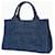 Borsa Tote Prada Canapa Blu