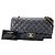 Borsa a tracolla Chanel Matelassé Classic Flap Nero