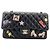 Borsa a tracolla Chanel Matelassé Classic Flap Nero