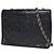 Borsa a tracolla Chanel in pelle nera Nero