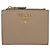 Carteira bi-fold Prada Beige Saffiano Lux Bege