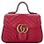 Borsa a tracolla Gucci GG Marmont Mini Top Handle Rosso