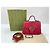 Borsa a tracolla Gucci GG Marmont Mini Top Handle Rosso - vista 12