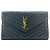 Borsa a tracolla Cassandra Yves Saint Laurent Grigia Marrone - vista 2