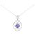 Autre Marque Collana in Tanzanite e Diamanti Au750 Porpora