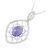 Autre Marque Collana in Tanzanite e Diamanti Au750 Porpora - vista 3