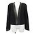 Chaqueta sin cuello Chanel Negro