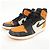 Autre Marque Sneakers Nike Air Jordan 1 Nero Beige Arancione - vista 3