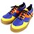 Autre Marque Leder-Sneaker COMME des GARCONS HOMME PLUS Blau Orange Gelb
