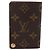Louis Vuitton Porte Cartes Pression Card Case Monogram Canvas Marrone - vista 2