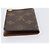 Louis Vuitton Porte Cartes Pression Card Case Monogram Canvas Marrone - vista 3