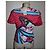 Camiseta Adidas x Mary Katrantzou Rosa Blanco Roja Azul Verde - vista 4